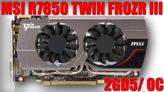 MSI R7850 Twin Frozr 2GD5OC Unboxing Overview [upl. by Llemhar708]