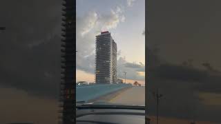 Florida Hallandale Beachsunset evning relaxing goodmusic shortsvideo [upl. by Zerelda]