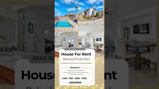 Furnished 4Bedroom Home with Pool for LongTerm Rental  Home With Pool For Rent in North Las Vegas [upl. by Ssecnirp]