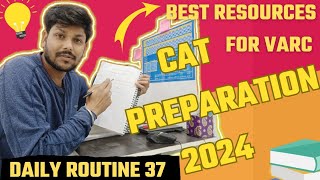 CAT Preparation 2024 Daily Routine 37 🔥 [upl. by Asiral]