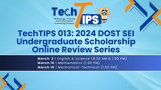 𝐄𝐍𝐆𝐋𝐈𝐒𝐇  DOSTSEI Undergraduate Scholarship Online Review Series  Session 1 March 2 [upl. by Nosnarb669]