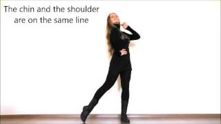 VogueampWacking basic Posture Dance Lesson by EHABY [upl. by Htur895]