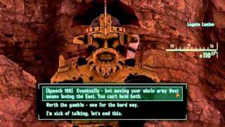 Fallout New Vegas  Confronting Legate Lanius [upl. by Sherrill]