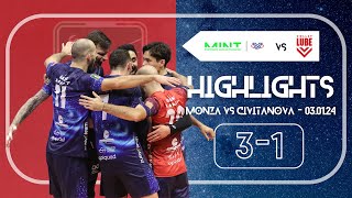 HIGHLIGHTS  Mint Vero Volley Monza  Cucine Lube Civitanova  Quarti Del Monte Coppa Italia [upl. by Kenley]