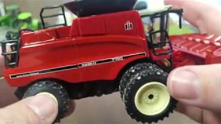 164 Case IH Authentics 7150 heritage combine [upl. by Ayvid205]