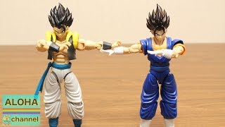 DRAGON BALL STOP MOTION FUSION GOGETA AND VEGITTOVEGETO FIGURE RISE STANDARD PLASTIC MODEL [upl. by Sugihara373]