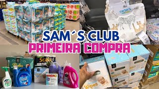 PRIMEIRA VEZ NO SAM’S CLUB  COMPREI A FRALDA NOVA DELES VALOR TOTAL DAS NOSSAS COMPRAS [upl. by Auqkinahs]