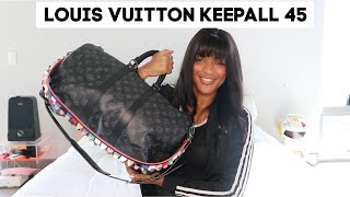 Louis Vuitton Keepall 45 Review  What Fits Inside [upl. by Ylehsa]