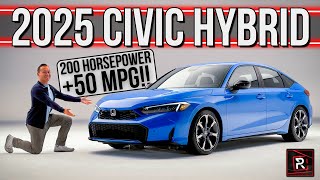 The 2025 Honda Civic Hybrid Combines SiLike Power With Crazy Efficient Fuel Economy [upl. by Nihi]