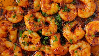 Spicy Garlic Butter Shrimp Recipe [upl. by Isabelita]