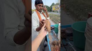 How To Peel Old Coconut In India  Fruit Cutting Skills [upl. by Arahsak]