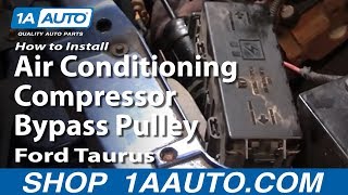 How to Replace AC Bypass Pulley 9203 Ford Taurus [upl. by Twedy]