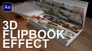 Make a 3D Flip Book Effect  After Effects [upl. by Nare830]