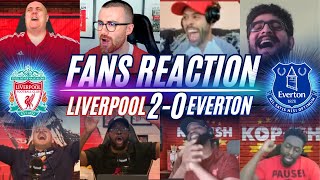 LIVERPOOL FANS REACTION TO LIVERPOOL 20 EVERTON  PREMIER LEAGUE [upl. by Aicinat928]