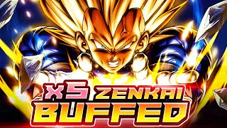 5x ZENKAI BUFFED LF SUPER VEGETA HITS HARD THE SAIYAN PRINCE DOESNT BACK DOWN Dragon Ball Legends [upl. by Warden]