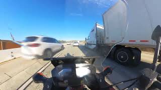 Motorcycle ride on California Highways fast motion Honda NC750 [upl. by Melone50]