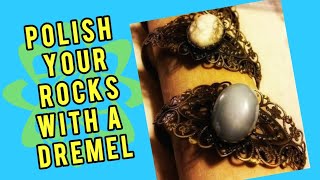 How to Polish Rocks With a Dremel Rotary Tool for Lapidary Part 1 of 3 [upl. by Sherl]