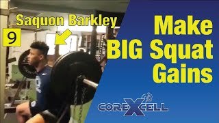 Saquon Barkley  Squat Workout Used for BIG Strength Gains  Ep9 [upl. by Selda]