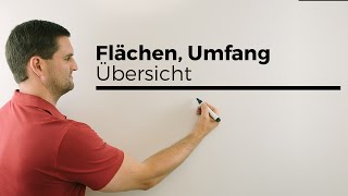 Flächen Umfang Quadrat Rechteck Raute Trapez Drachen Parallelogramm Übersicht [upl. by Otrebtuc815]