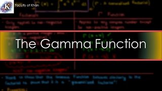 The Gamma Function its Properties and Application to Bessel Functions [upl. by Hserus]