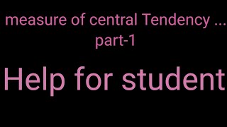 Measure of central tendency  BBS 1st years  mean median mode percentile part1  formula class [upl. by Ursulette]