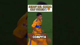 EL DEBUT DEL CHICHA SANCHEZ CON TIGRES🐯⚽ tigresoficial tigresuanl ligamx futbolmexicano futbol [upl. by Gen]