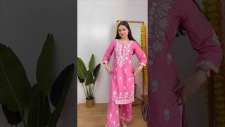 Meesho Chikankari Kurta Set ♥️✨😍shortvideo shorts ytshorts meesho kurtaset viralvideo l [upl. by Rimisac]