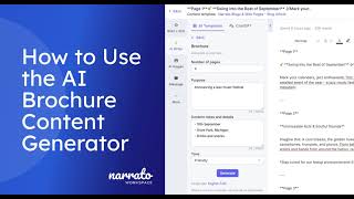 How to Use the AI Brochure Generator [upl. by Keegan]