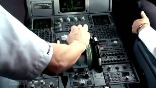 HD Cockpit Condor Airbus A320 takeoff at La Palma [upl. by Konyn992]