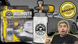 Chemical Guys BIG MOUTH Foam Cannon Review Is it worth 90  Car Wash Foam Cannon Test and Review [upl. by Spenser4]