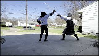 S4  HEMA Broadsword Sparring  Kilts amp Swords On St Pattys Day  Broadsword vs Saber [upl. by Rusel]