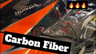 Installing Carbon Fiber parts to the CBR600RR Gas Tank Panels  Part 23 [upl. by Nallac]