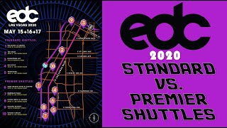 EDC Las Vegas Standard vs Premier shuttles [upl. by Nnylirehs]