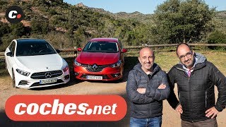 Renault Mégane vs MercedesBenz Clase A  Prueba Comparativa  Review en español  cochesnet [upl. by Ariaj]