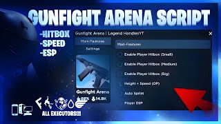 Gunfight Arena Script  Hack  HITBOX  SPEED  ESP  AND MORE [upl. by Yael]