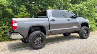 Lifted Toyota Tundra Sporting 37s 6quot lift Fuel wheels shorts [upl. by Aivatra]