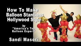 Balloon Stanchions Hollywood Style  DIY Step by Step [upl. by Raina815]