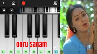 Ooru sanam  Mella Thiranthathu kadhavu  Easy piano Tutorial  Perfect piano  Ilayaraja [upl. by Naek213]