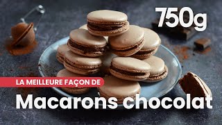 La meilleure façon de Réussir ses macarons au chocolat  750g [upl. by Srini]