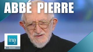 LAbbé Pierre dresse le bilan de 50 ans daction au sein dEmmaüs  Archive INA [upl. by Stanton427]