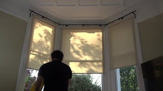 Installing A Two Bend Bay Window Curtain Pole [upl. by Aggie]