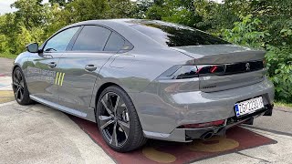 NEW Peugeot 508 PSE 2022  FIRST LOOK amp visual REVIEW 360 HP hybrid [upl. by Patrizius]