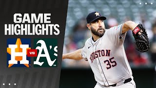 Astros vs As Game Highlights 52424  MLB Highlights [upl. by Nnayllek932]