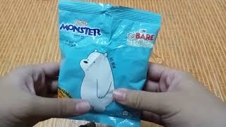 ASMR mamee monster we bare bears edisi terhad perisa rendang  Malaysia [upl. by Rosy]