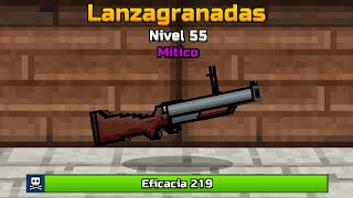 LANZAGRANADAS A NIVEL 55 EN MÍTICO 😱  MEJORANDO ARMAS AL MÁXIMO  Pixel Gun 3D [upl. by Pinebrook]