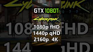 Cyberpunk 2077  1080p vs 1440p vs 2160p 4K  GTX 1080 Ti [upl. by Acissj]