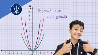 Streckung Stauchung von Parabeln Quadratische Funktionen2 [upl. by Goody]