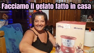 Facciamo il gelato fatto in casa con la gelatiera di topolino [upl. by Ahslek]