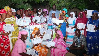 Formation en savonnerie avec le GIE de Taténe  les bénéficiaires remercient Abdou Séne [upl. by Maitilde]