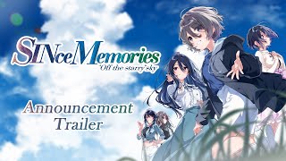 SINce Memories Off The Starry Sky  Announcement Trailer [upl. by Avner]